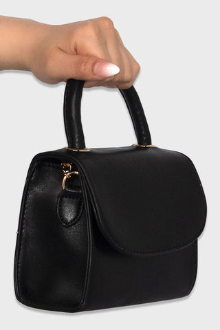 mini purse black side