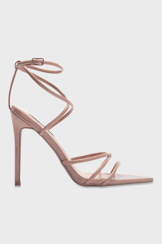 nude strappy sandals side
