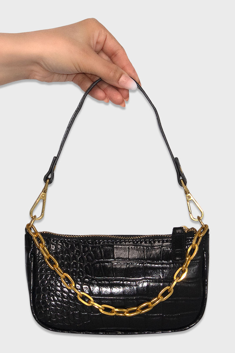 Leather Mini Bag (Black) | Modern Minx