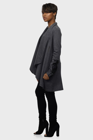 knit jacket grey side